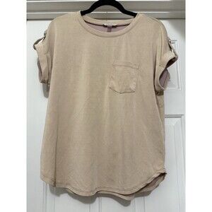 Cable and Gauge Top Tan/Beige Medium Casual